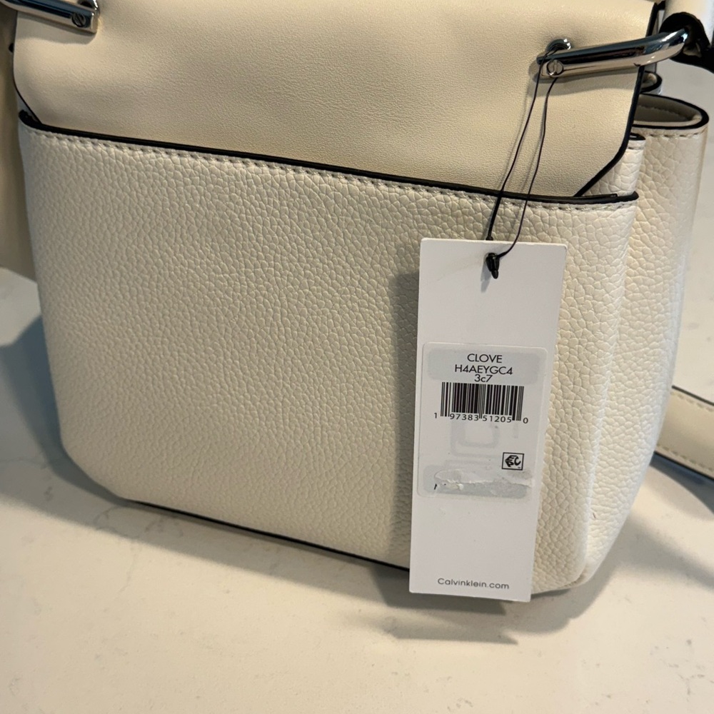 Calvin Klein Cream Shoulder Bag